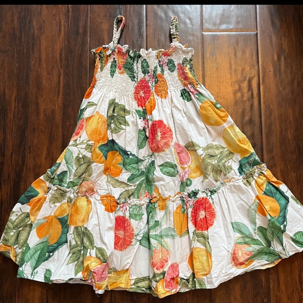 Girl’s Cara Cara Goldie Citrus Dress size 6.